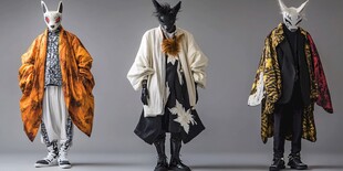 奇幻动物面具风时尚穿搭