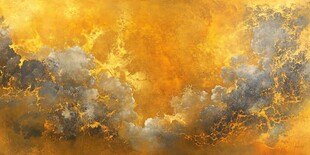 金色云海壮丽景象