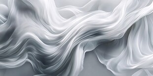 飘逸的灰白绸缎纹理