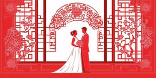 中式婚礼浪漫新人剪影