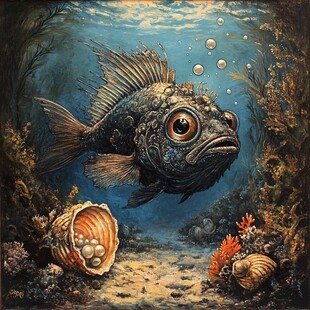 深海怪鱼的神秘海底世界