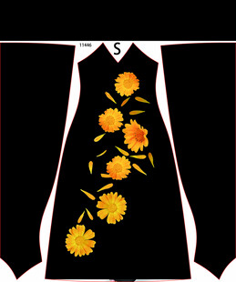 手绘花长裙