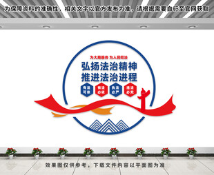 弘扬法治精神文化墙