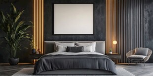 现代简约风卧室室内场景