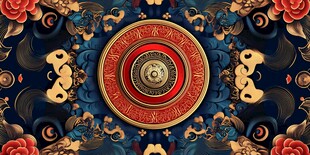 中式古典华丽祥瑞装饰图案