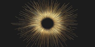 金色放射状光芒图案背景