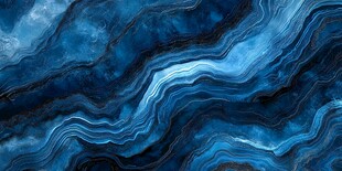 蓝色波纹大理石纹理图案