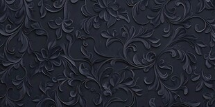深黑浮雕花纹背景图案