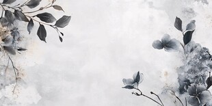 水墨花卉背景图