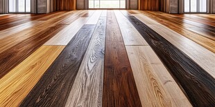 多样木纹地板展示空间