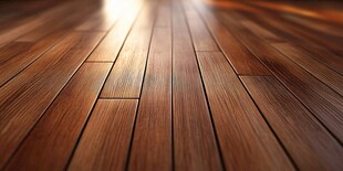 光泽实木地板特写