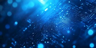 科技蓝光数字抽象背景图