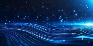 蓝色科技感动态波浪背景