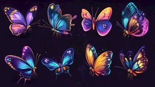 炫彩梦幻蝴蝶集合