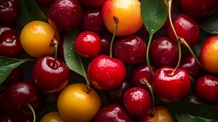 多彩鲜樱桃 水润诱人果