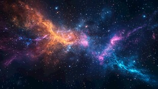 梦幻绚烂的宇宙星云景观