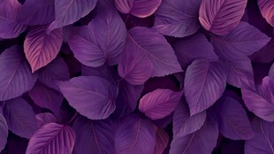 紫色叶片纹理背景图
