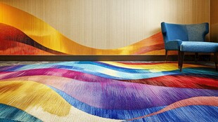 多彩艺术风地毯与舒适座椅