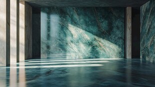 大理石室内空间光影效果