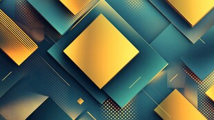 几何色块构成的科技风背景