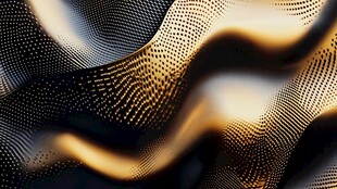 金色波浪粒子抽象背景图