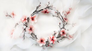 桃花花环 浪漫梦幻之景