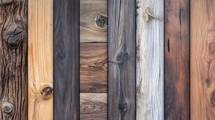 多样纹理旧木板展示