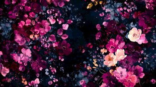 梦幻繁花背景图