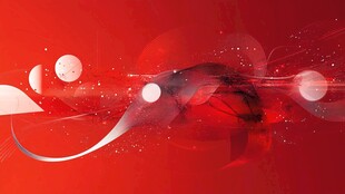 红色动感抽象线条背景图