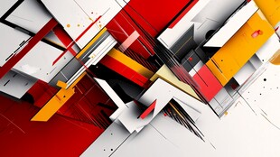 几何色彩碰撞抽象背景图