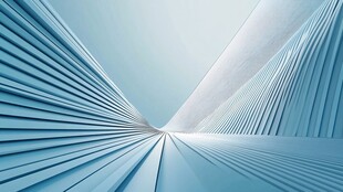 蓝色渐变线条未来感空间