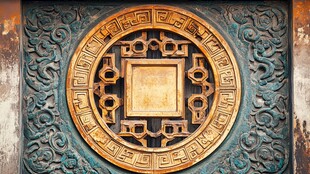 中式古典墙面精美雕花装饰