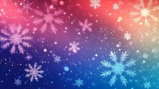 梦幻雪花背景图