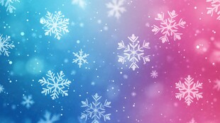梦幻雪花背景图