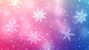 梦幻渐变雪花背景图