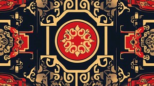 中式古典花纹图案设计
