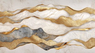 金色波浪纹理艺术背景图