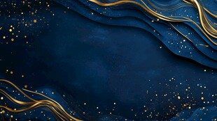 深蓝金纹背景图