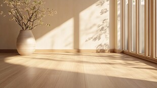 阳光洒入的温馨室内角落