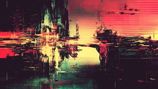 赛博朋克风城市光影景观