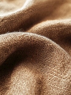 棕色麻布纹理特写