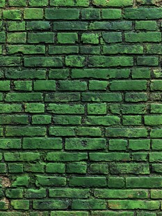 复古绿色砖墙纹理画面
