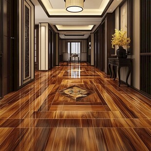 豪华木质走廊室内优雅设计
