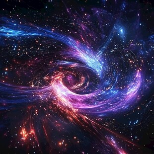 梦幻宇宙星云漩涡景象
