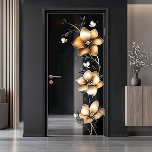 艺术花卉装饰入户门