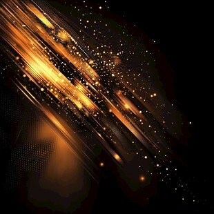 金色光线闪耀动感背景图