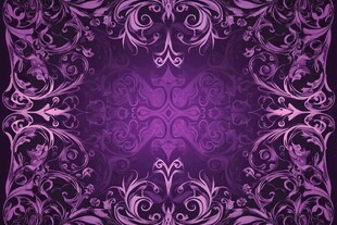 紫色华丽花纹背景图案