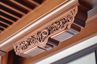 中式木雕梁托细节之美