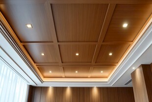木质天花板简约室内设计