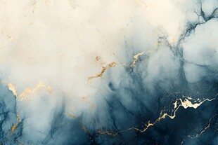 蓝金大理石纹理艺术背景